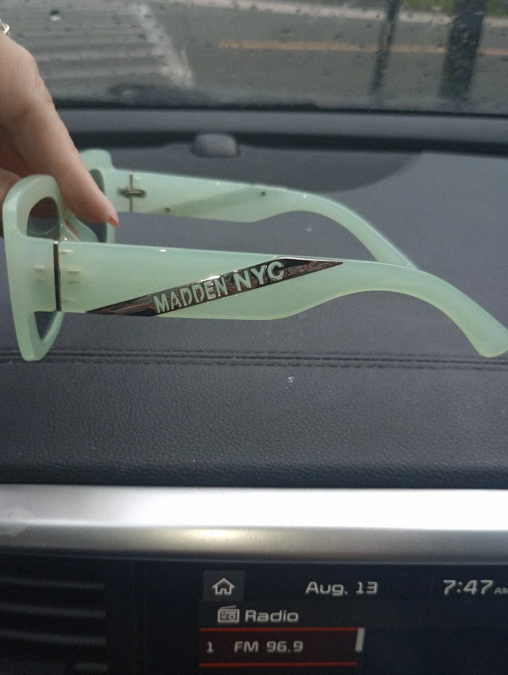 Madden NYC  Women's Clear Mint Green  Sunglasses